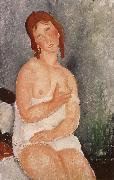 Amedeo Modigliani Red-Haired young woman in chemise china oil painting reproduction